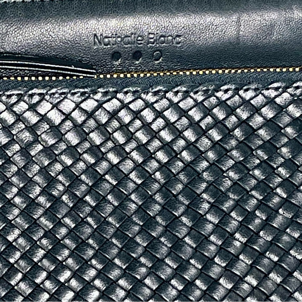 NATHALIE BLANC PARIS French Luxury Black Leather Crossbody Belt Bag New Parisian - Picture 2 of 16